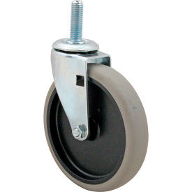 Caster, 5 inch, Grey, Swivel, 1/2-13 Thread