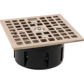 Drain Lock, Floor, 3.5", Sq, Smith