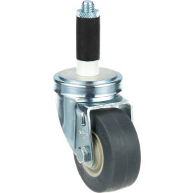 Swivel Stem Caster, 3" W, 1" OD Tubing