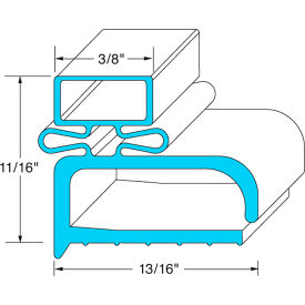 Rubber Magnetic Door Gasket - 21 3/4" x 27 1/4"