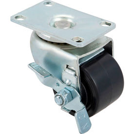 Caster, Plate, 2-1/4", with Brake for Franke