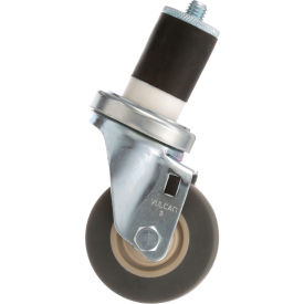 Swivel Stem Caster 3" W 1-5/8" OD Tubing