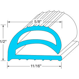 Compression Door Gasket Strip - 10' x 11/16" x 1/2"