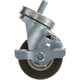 Threaded Stem Caster With Brake, 1/2-13