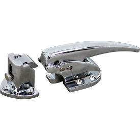 7" Door Latch with Strike - Curved Handle and Adjustable Offset