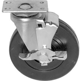 Allpoints Plate Mount Caster with Brake, 1-3/4 x 3