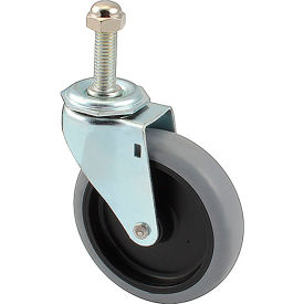 Caster, Stem, 4", 1/2-13, Black For Lockwood Manufacturing Company
