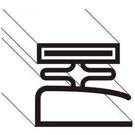 Allpoints Gasket, Magnetic, 8 feet, Black