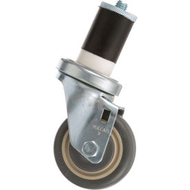 Swivel Stem Caster 3" W 1-5/8" Od Tubing