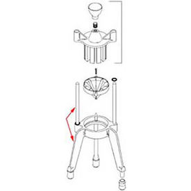 Housing, Base, W/Rods Assembly For Redco Slicers