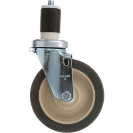 Swivel Stem Caster 5" W 1-1/2" OD Tubing