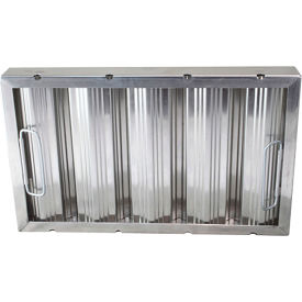 16"(H) x 25"(W) x 2"(T) Aluminum Hood Filter - Ridged Baffles