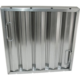 16"(H) x 16"(W) x 2"(T) Aluminum Hood Filter - Ridged Baffles