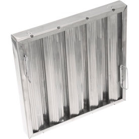 16" x 16" x 2" Stainless Steel Hood Filter - Ridged Baffles