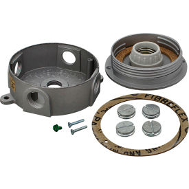 Junction Box with Lamp Assembly; 5/16" Diameter Mounting Hole; 5 1/8" Centers