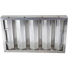 20"(H) x 25"(W) x 2"(T) Aluminum Hood Filter - Ridged Baffles