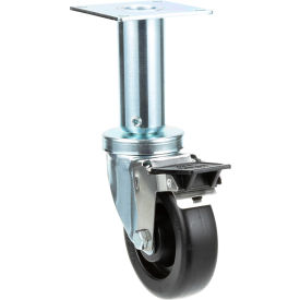 1751182 Caster, 4" Wheel, 9" Lift, with Brake