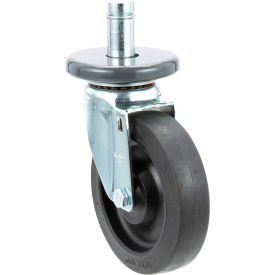 5" Swivel Stem Caster for 1" O.D. Tubing - 260 lb. Capacity