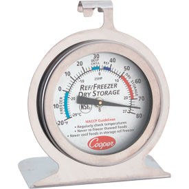 Thermometer, Shelf, -20/80F For Cooper-Atkins