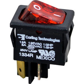 On/Off Lighted Rocker Switch - 10A/250V, 12A/125V