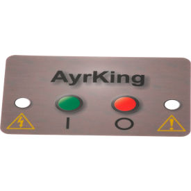 Sticker, Mylar Control Board For Ayrking Corporation