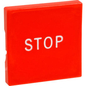 Button, Red/Sqw/ Stop Marking