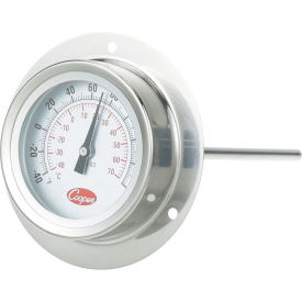 2" Recessed Dial Thermometer With 6" Stem Probe
