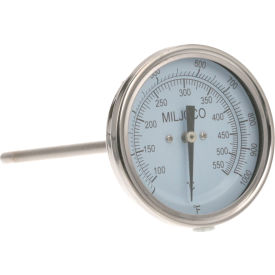 Thermometer 3", 200-1000F, 1/2 Mpt For Bakers Pride
