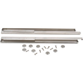 Slide, Drawer 22", Stainless Steel, Pair