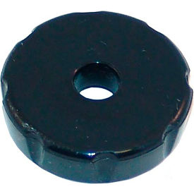 Black Plastic Bonnet with Metal Threads