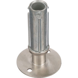 Foot, 3"Adj, Flanged, Stainless Steel, 1-5/8"Od