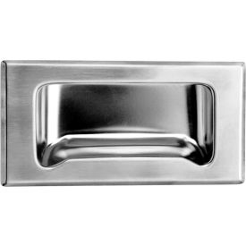 Pull, Recessed Rectangular, Stainless Steel