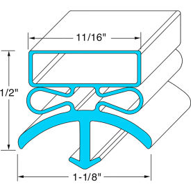 Gasket Kit, 37"X87", Magnetic