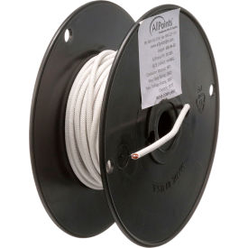 High Temperature Wire; #14 Gauge; Stranded SRGN; White; 50' Roll