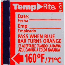 Label, Temperature, 160F For Taylor Precision Products