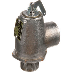 15 PSI Chrome Steam Safety Relief Valve - 3/4" NPT, 446 lb./Hour