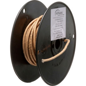 High Temperature Wire; #14 Gauge; Stranded MG; Tan; 50' Roll