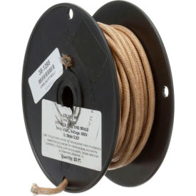 High Temperature Wire; #10 Gauge; Stranded MG; Tan; 50' Roll