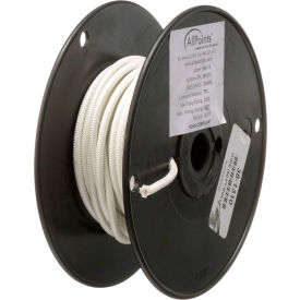 High Temperature Wire; #12 Gauge; Stranded SF2; White; 50' Roll
