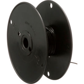 High Temperature Wire; #16 Gauge; Stranded PTFE; Black; 50' Roll