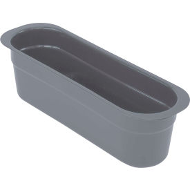 Nesting Cutlery Box, 14-3/16"L x 4-7/16"W x 4-1/8"H, Gray, Polypropylene