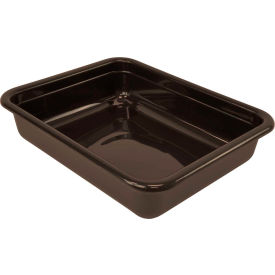 Bussing Tub, Flat Bottom Bus Box, 20"L x 15"W x 5"H, Brown, Polypropylene