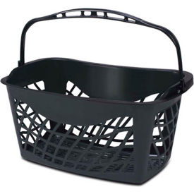 Stylish Black Ergonomic Plastic Hand Basket 26 Liter Pack Qty of 12