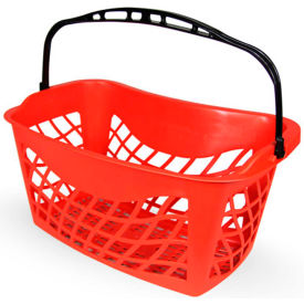 Stylish Red Ergonomic Plastic Hand Basket 26 Liter Pack Qty of 12