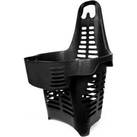 Double Black Rolling Basket 55 Liter with 2 Fixed Wheels