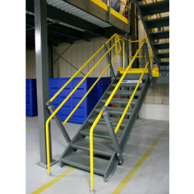 IBC Stair Closed Tread With Open Riser 36" Wide, 8' Clearance