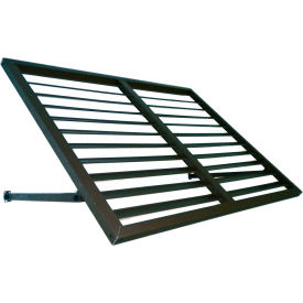 Bahama Metal Shutter Awning 5' 8"W x 2'D x 2'H Pewter