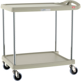 myCart Utility Cart w/2 Shelves, 300 lb. Capacity, 34-3/8"Lx23-7/16"Wx35-1/2"H, Gray