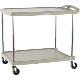 myCart Utility Cart w/2 Shelves, 400 lb Capacity, 40-1/4"L x 27-11/16"W x 36-7/8"H, Gray