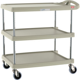 myCart Utility Cart w/3 Shelves, 400 lb Capacity, 34-3/8"L x 23-7/16"W x 35-1/2"H, Gray